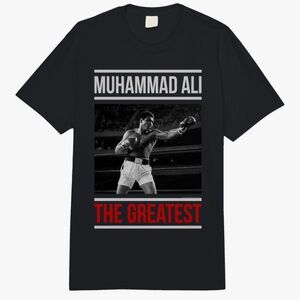 Port and Company Black Graphic Tee - Muhammad Ali